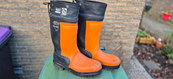 Zaaglaarzen maat 46 - Klasse 3, Doe-het-zelf en Verbouw, Veiligheidskleding, Gebruikt, Ophalen