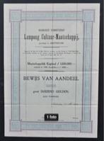 Lampong Cultuur Maatschappij (Tabak / Ned.Indie) - 1900, Postzegels en Munten, Aandelen en Waardepapieren, Aandeel, Voor 1920