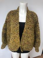 Kiro by kim oversized vest wolblend mosterd geel multicolor, Geel, Maat 42/44 (L), Nieuw, Ophalen of Verzenden
