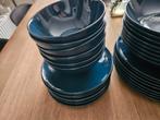 Servies petrol / blauw, Ophalen, Gebruikt, Overige stijlen, Bord(en)
