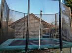 Grote trampoline met veiligheidsnet - 305 x 214 x 89 cm, Ophalen, Gebruikt