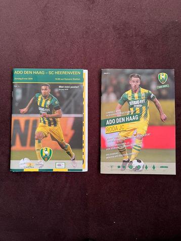 2 programmaboekjes ADO den Haag beschikbaar voor biedingen