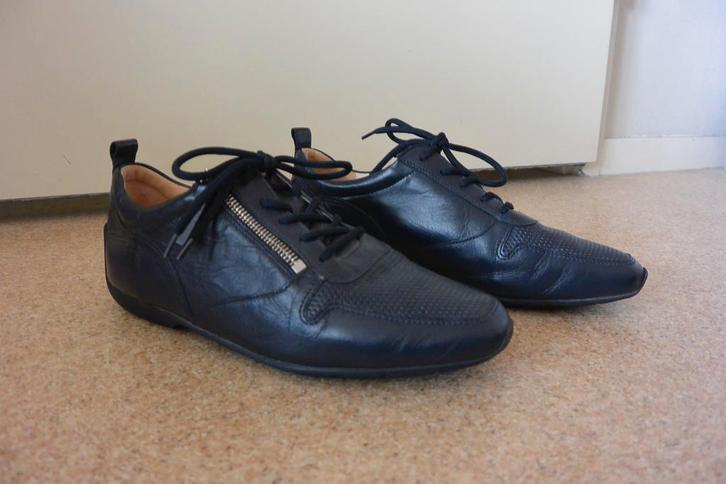 Peter Kaiser veterschoen gymp 5 (38) leer zga nieuw, Kleding | Dames, Schoenen, Zo goed als nieuw, Sneakers of Gympen, Blauw, Ophalen of Verzenden