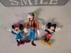 disney poppetjes nieuw mini mouse + goofy + mickey mouse, Ophalen of Verzenden, Overige figuren, Nieuw, Beeldje of Figuurtje