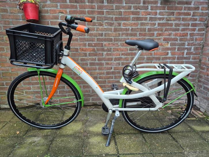Union Postcode Loterij fiets met krat, Fietsen en Brommers, Fietsen | Dames | Moederfietsen, Ophalen of Verzenden