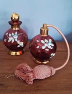 Antieke parfumverstuiver Boheems Tsjechië, Antiek en Kunst, Antiek | Glas en Kristal, Ophalen of Verzenden