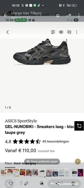 Asics Sneakers Heren Nieuw - Maat 44 beschikbaar voor biedingen