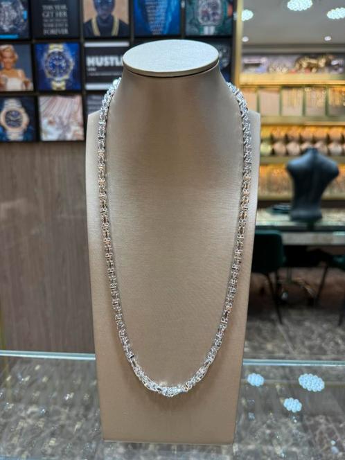 18KT Goud - 98.86 Gram - Ketting - MAGNUM - Wit Goud, Sieraden, Tassen en Uiterlijk, Kettingen, Zo goed als nieuw, Goud, Ophalen
