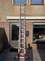 Ladder telescoop inschuifbaar, Doe-het-zelf en Verbouw, Ladders en Trappen, Ophalen, Zo goed als nieuw, Ladder, Opvouwbaar of Inschuifbaar
