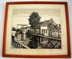 Ets Wiericke Brug Driebruggen door A.H. van der Woude, Antiek en Kunst, Ophalen