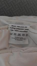 1 persoons dekbed 140x200 heel goed, Eenpersoons, Wit, Ophalen of Verzenden, Deken of Dekbed