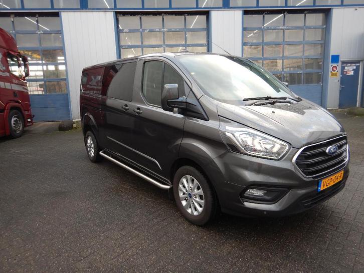 Ford Transit Custom dubbele cabine 2.0 Tdci 130PK 320 L2h1, Auto's, Bestelauto's, Particulier, Te koop, 360° camera, ABS, Achteruitrijcamera