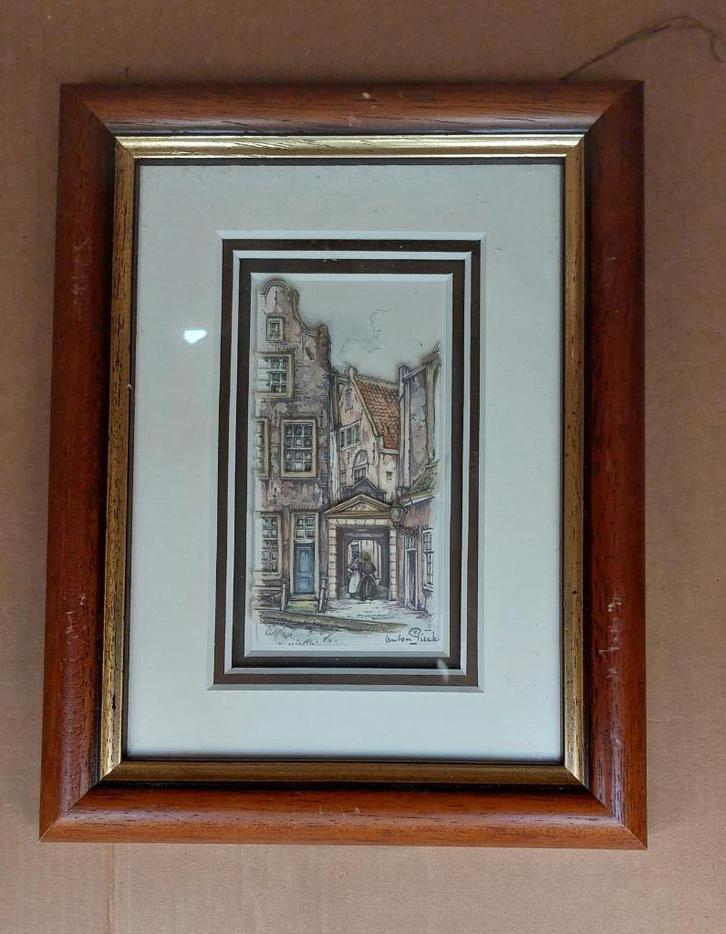 114442 Diorama Anton Pieck WD008, Huis en Inrichting, Woonaccessoires | Schilderijen, Tekeningen en Foto's, Zo goed als nieuw