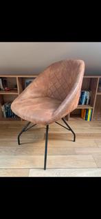 Eetkamerstoel bruin leer, Huis en Inrichting, Stoelen, Gebruikt, Bruin, Leer, Ophalen of Verzenden