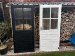 Openslaande tuindeuren voor blokhut/schuur - 83x192cm, Gebruikt, Tuinhuis, Minder dan 200 cm, 2 ramen