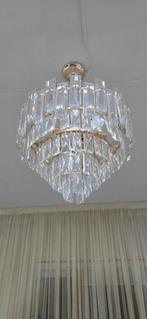 2x Luxe Kristallen Hanglampen (Ø 45 cm), Huis en Inrichting, Lampen | Kroonluchters, Ophalen of Verzenden, Zo goed als nieuw, Glas