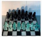 Bijz. Edelsteen schaakspel stukken obsidiaan Maya’s compleet, Antiek en Kunst, Ophalen of Verzenden