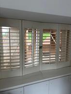 Shutters (2 stuks van Hout), Ophalen, Wit, Zo goed als nieuw, Minder dan 100 cm