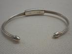 Zilveren klemarmband van Fossil nr.1622, Sieraden, Tassen en Uiterlijk, Armbanden, Verzenden, Gebruikt, Zilver, Zilver