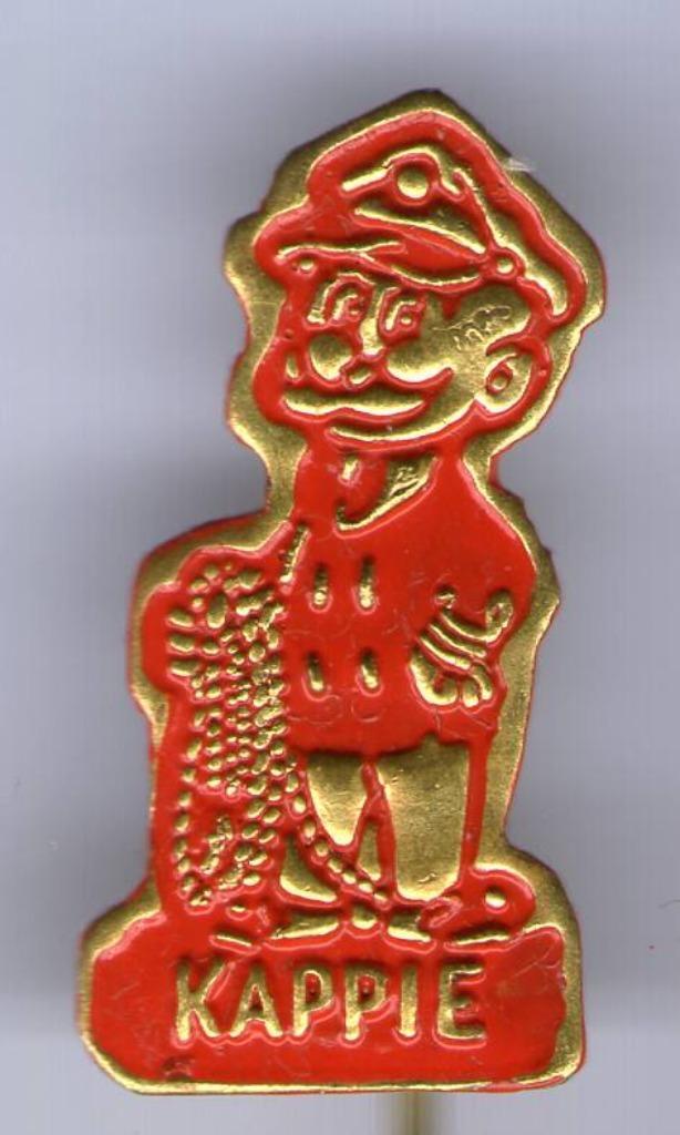 Kappie Toonder rood op koper stripfiguur speldje ( S_016 ), Verzamelen, Speldjes, Pins en Buttons, Nieuw, Speldje of Pin, Figuurtje