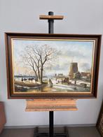 Winters Tafereel met Molen, Ophalen