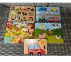 Pakket houten puzzels 5 stuks, Ophalen of Verzenden, Zo goed als nieuw