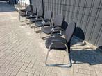 Interstuhl buizenframe sledestoel stoelen 6x zgan! Kijk,, Huis en Inrichting, Stoelen, Ophalen, Zwart, Zo goed als nieuw, Metaal