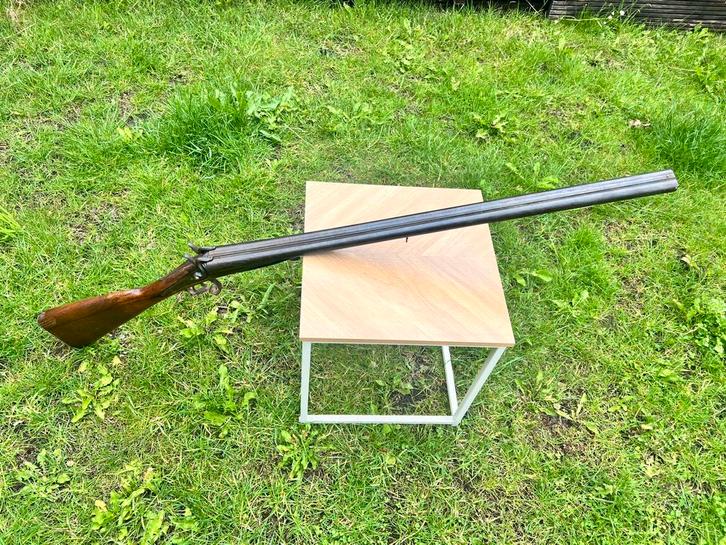 Dubbelloops jachtgeweer 1850, Verzamelen, Militaria | Algemeen, Overige soorten, Kunstobject, Nederland, Ophalen