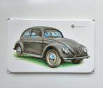 Emaille Bord Reclamebord VW Kever type 1 Volkswagen, Verzamelen, Verzenden, Gebruikt, Reclamebord