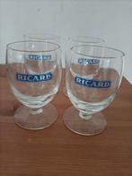 Ricard Glazen Set van 4. Vakantie herinneringen, Huis en Inrichting, Glas of Glazen, Ophalen of Verzenden, Overige stijlen, Glas