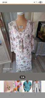 Gina Bacconi Jurk met Top - Roze Bloemenprint, Maat 42/44 (L), Ophalen of Verzenden, Zo goed als nieuw, Gina Bacconi