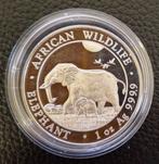 Gereserveerd voor Yvonne - Somali Olifant 2022 1oz Zilver, Ophalen of Verzenden, Midden-Oosten, Zilver