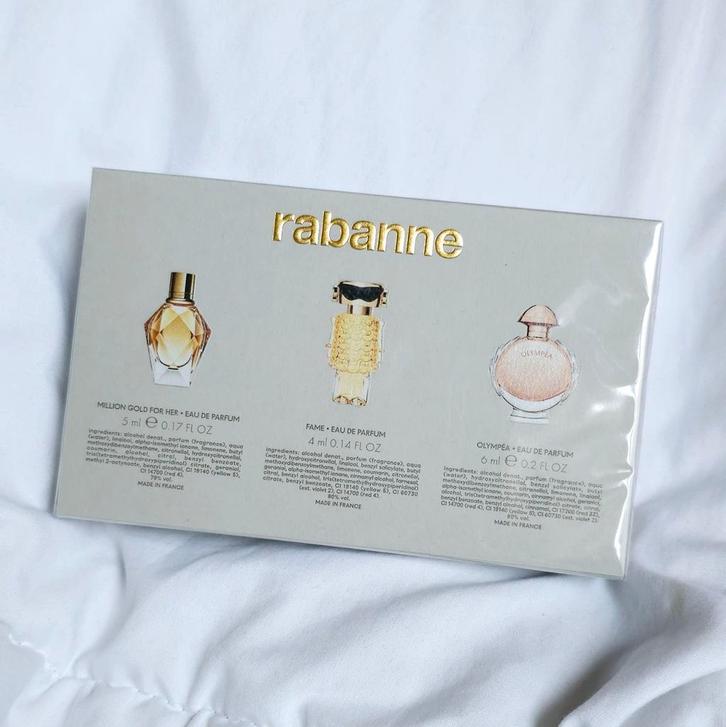 NU €45 ‼️ 3x Paco Rabanne Million Gold Olympea Fame parfum, Verzamelen, Parfumverzamelingen, Nieuw, Ophalen of Verzenden