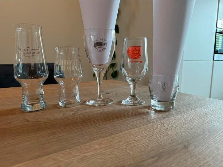 Diverse bierglazen, Verzamelen, Glas en Borrelglaasjes, Zo goed als nieuw, Bierglas, Ophalen of Verzenden