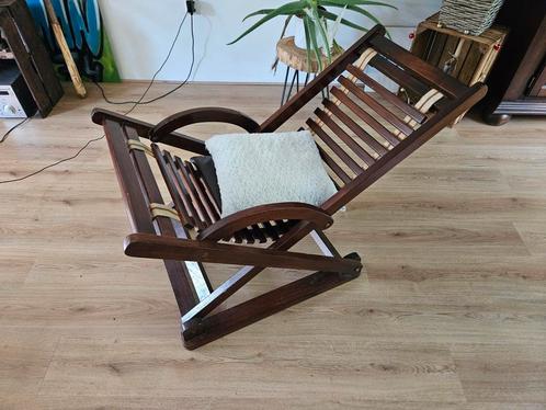 Teakhouten Indische schommelstoel, Antiek en Kunst, Antiek | Meubels | Stoelen en Banken, Ophalen