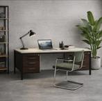Jaren 50 60 midcentury Gispen stijI industrieel bureau, Huis en Inrichting, Bureaus, Ophalen, Zo goed als nieuw, Bureau