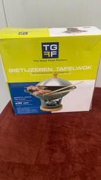 Gietijzeren tafelwok met brander, Ophalen of Verzenden, Zo goed als nieuw, Minder dan 4 personen