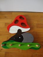 Houten kinderkapstok paddenstoel.(Antroposofisch/Waldorf), Ophalen, Zo goed als nieuw, Wanddecoratie