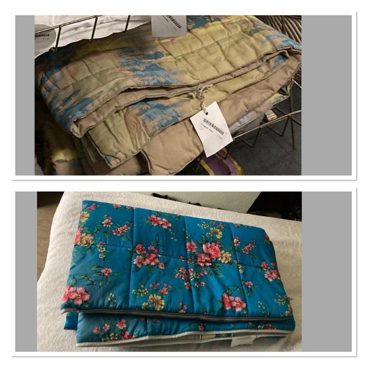 Vintage plaid - deken & slaapzak  / eenpersoons, Caravans en Kamperen, Slaapzakken, Gebruikt, Ophalen of Verzenden