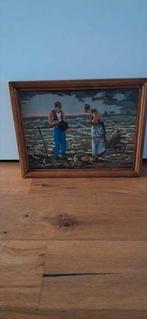 Borduursel Jr'50 Achter Ontspiegeld Glas(Bid en Werk), Ophalen of Verzenden