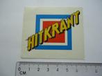sticker oud HITKRANT pop popmuziek band retro krant blad, Verzenden, Zo goed als nieuw, Bedrijf of Vereniging