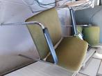 6 vintage stoelen, Huis en Inrichting, Stoelen, Ophalen, Gebruikt, Metaal, Vijf, Zes of meer stoelen