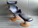 Variér (Stokke) Tok (Zwart Leder), Prachtig!, Huis en Inrichting, Fauteuils, Ophalen, Metaal, Zo goed als nieuw, Variér