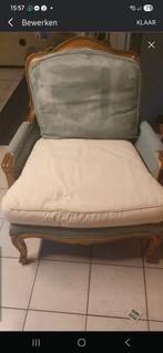 Fauteuil met gouden details, gratis om verder op te pimpen, Huis en Inrichting, Stoelen, Hout, Gebruikt, Overige kleuren, Eén