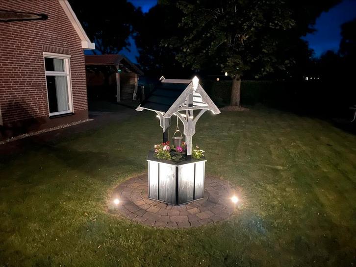 Bloembak waterput, Tuin en Terras, Bloembakken en Plantenbakken, Nieuw, Hout, Tuin, 60 cm of meer, 100 cm of meer, Overige vormen