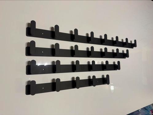 industrieel kapstok staal mat zwart 8-7-6-5 Haaks, Huis en Inrichting, Woonaccessoires | Kapstokken, Nieuw, Wandkapstok, Minder dan 100 cm