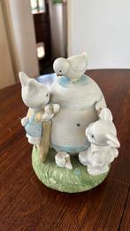 Muziekdoosje van steen/porcelein., Verzamelen, Ophalen of Verzenden, Gebruikt, Dier