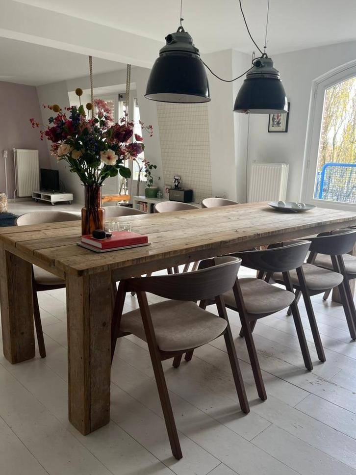 2 originele vintage industriële fabrieks lampen, Huis en Inrichting, Lampen | Hanglampen, Gebruikt, Minder dan 50 cm, Glas, Metaal