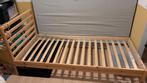 Eenpersoonsbed hout (Neiden), Huis en Inrichting, Ophalen, 90 cm, Eenpersoons, Bruin