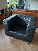 Vintage Lederen Kubus Fauteuil in Wittmann Stijl, Ophalen, Gebruikt, Onbekend, Info@eerlijkenecht.nl